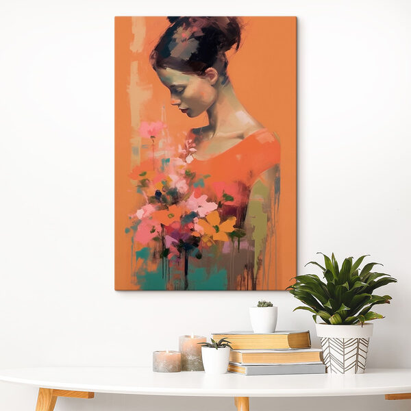 Vrouw met bloemen Vrouw met bloemen