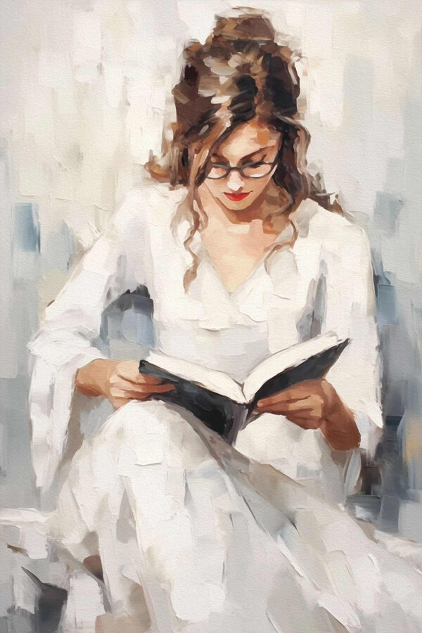Vrouw leest een boek Vrouw leest een boek