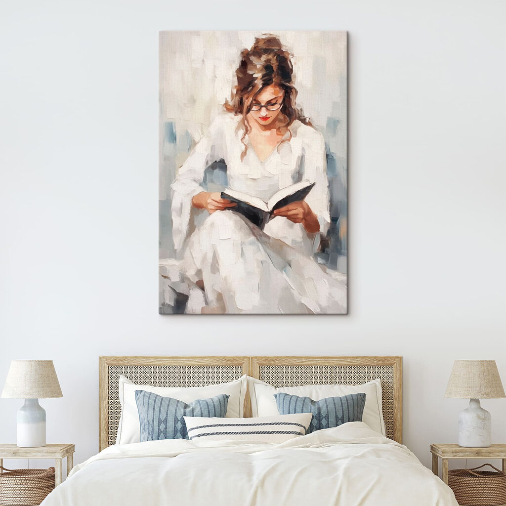 Woman reading a book