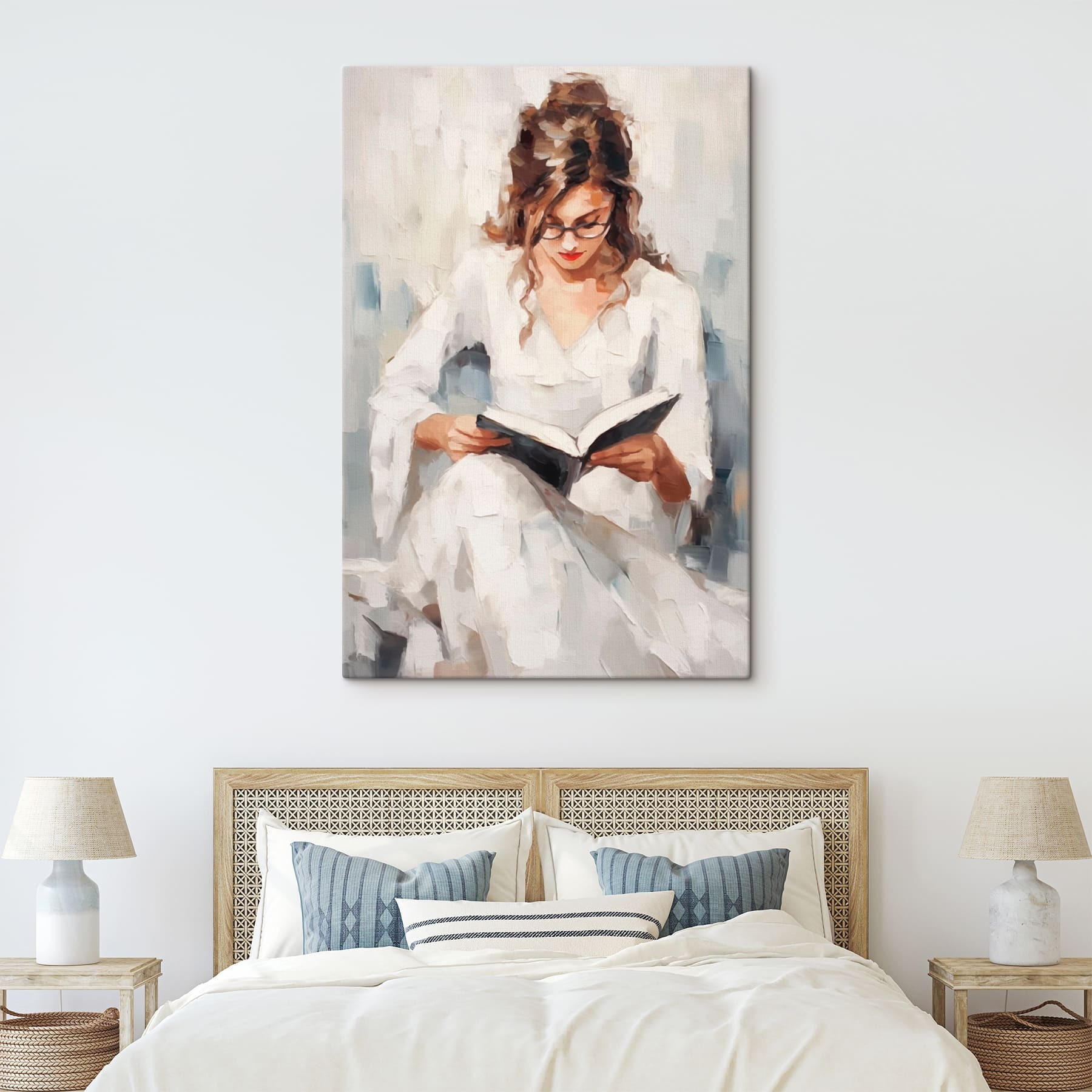 Woman reading a book