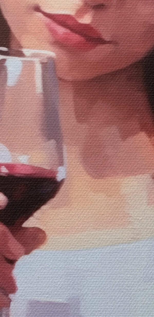 Vrouw met wijnglas Vrouw met wijnglas