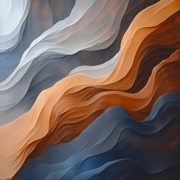 Vloeiende golven van kleur en textuur Vloeiende golven van kleur en textuur