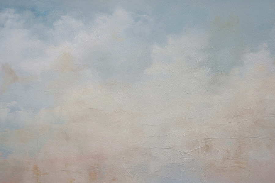 Blauwe lucht met wolken