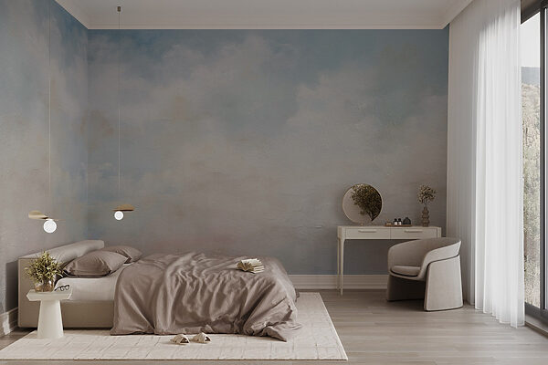 Blauwe lucht met wolken Blauwe lucht met wolken