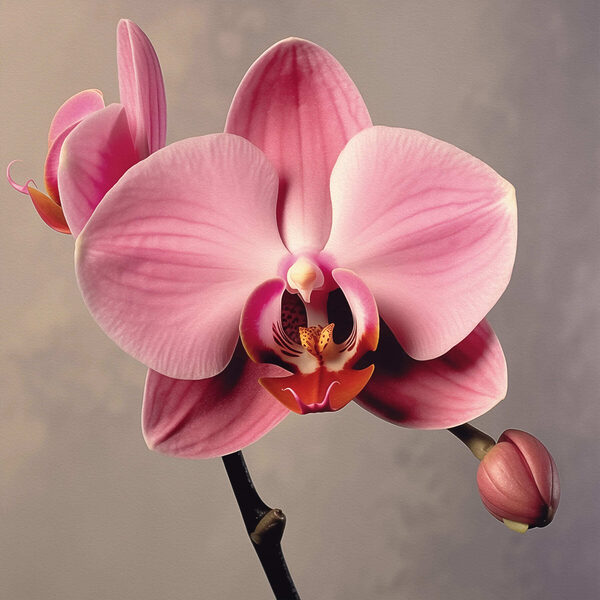 Delicate roze orchidee in volle bloei Delicate roze orchidee in volle bloei