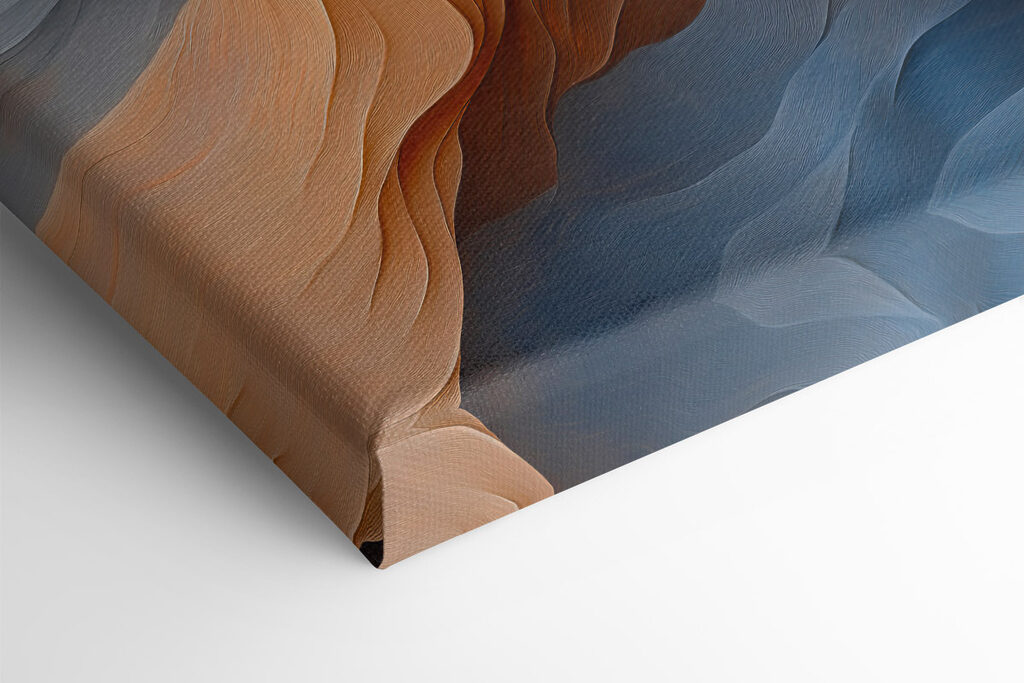 Flowing waves of color and texture