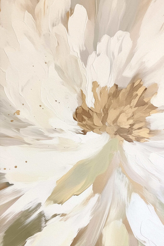 Delicate hues of soft white petals