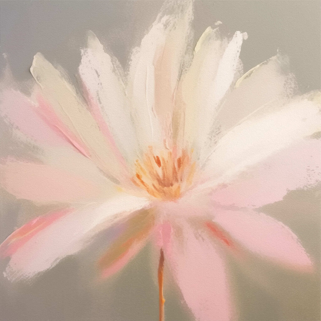 Delicate petals in soft hues