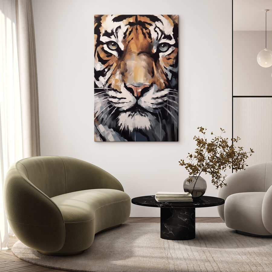 Schilderij van een tijger
