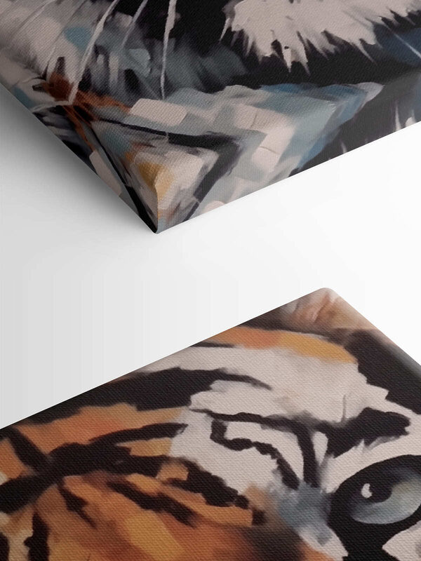 Schilderij van een tijger Schilderij van een tijger