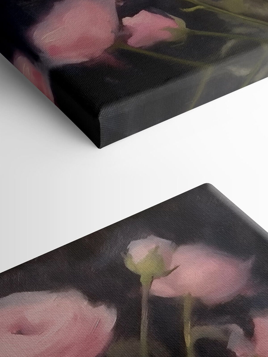Schilderij van roze bloemen