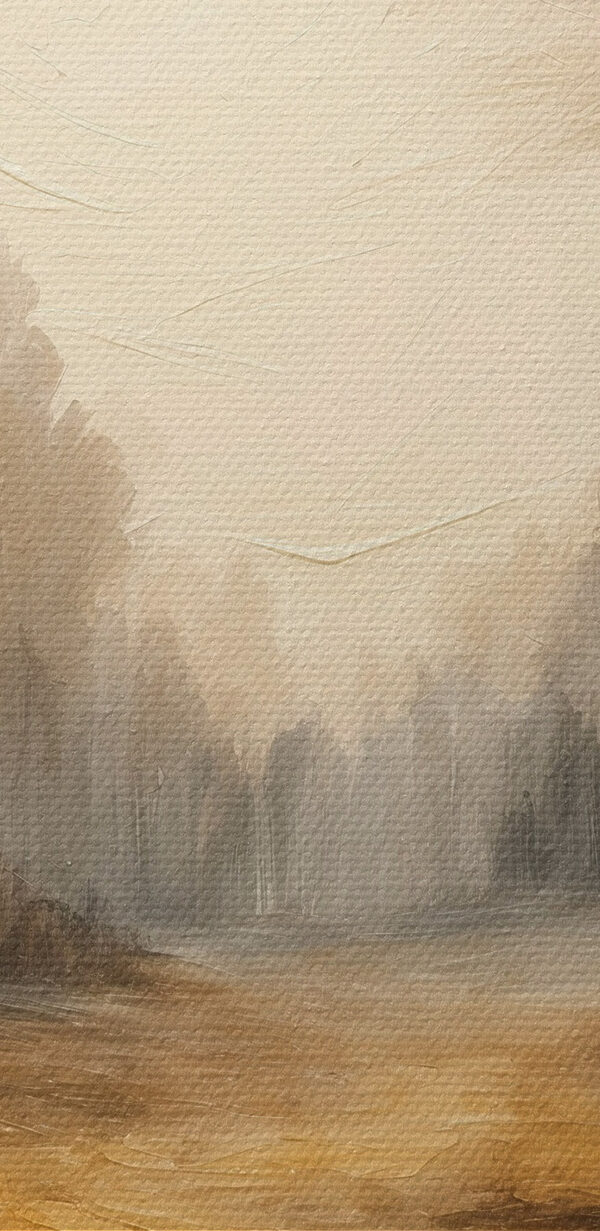 Schilderij van een bos met bomen Schilderij van een bos met bomen