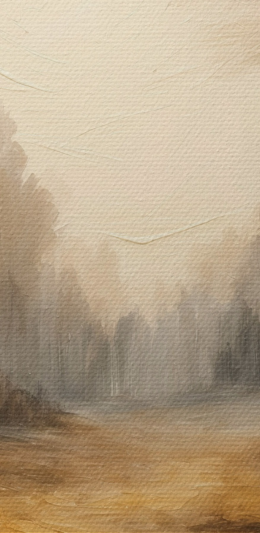 Schilderij van een bos met bomen