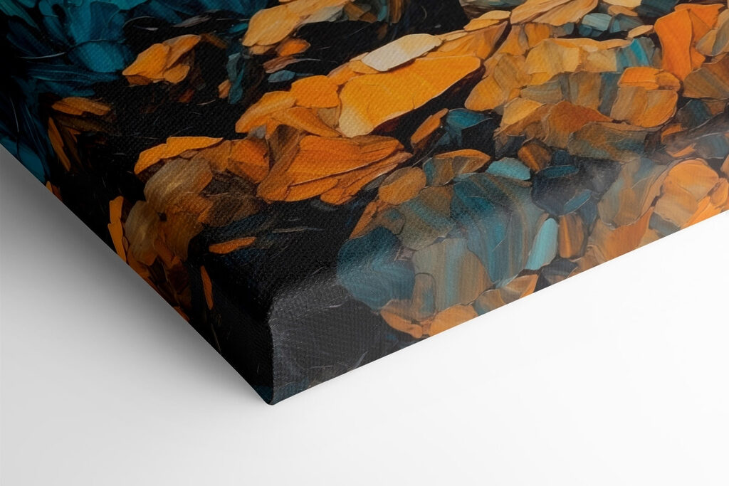 Painting of waves crashing on rocks Painting of waves crashing on rocks