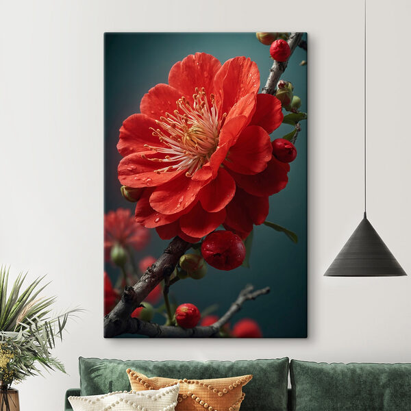 Levendige bloei met delicate waterdruppels Levendige bloei met delicate waterdruppels