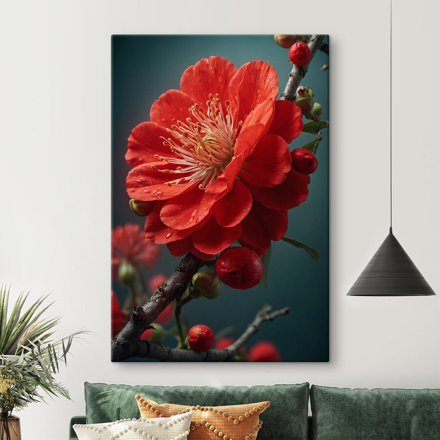 Levendige bloei met delicate waterdruppels Levendige bloei met delicate waterdruppels