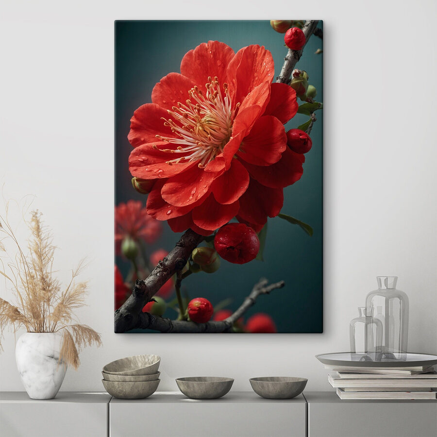 Levendige bloei met delicate waterdruppels Levendige bloei met delicate waterdruppels