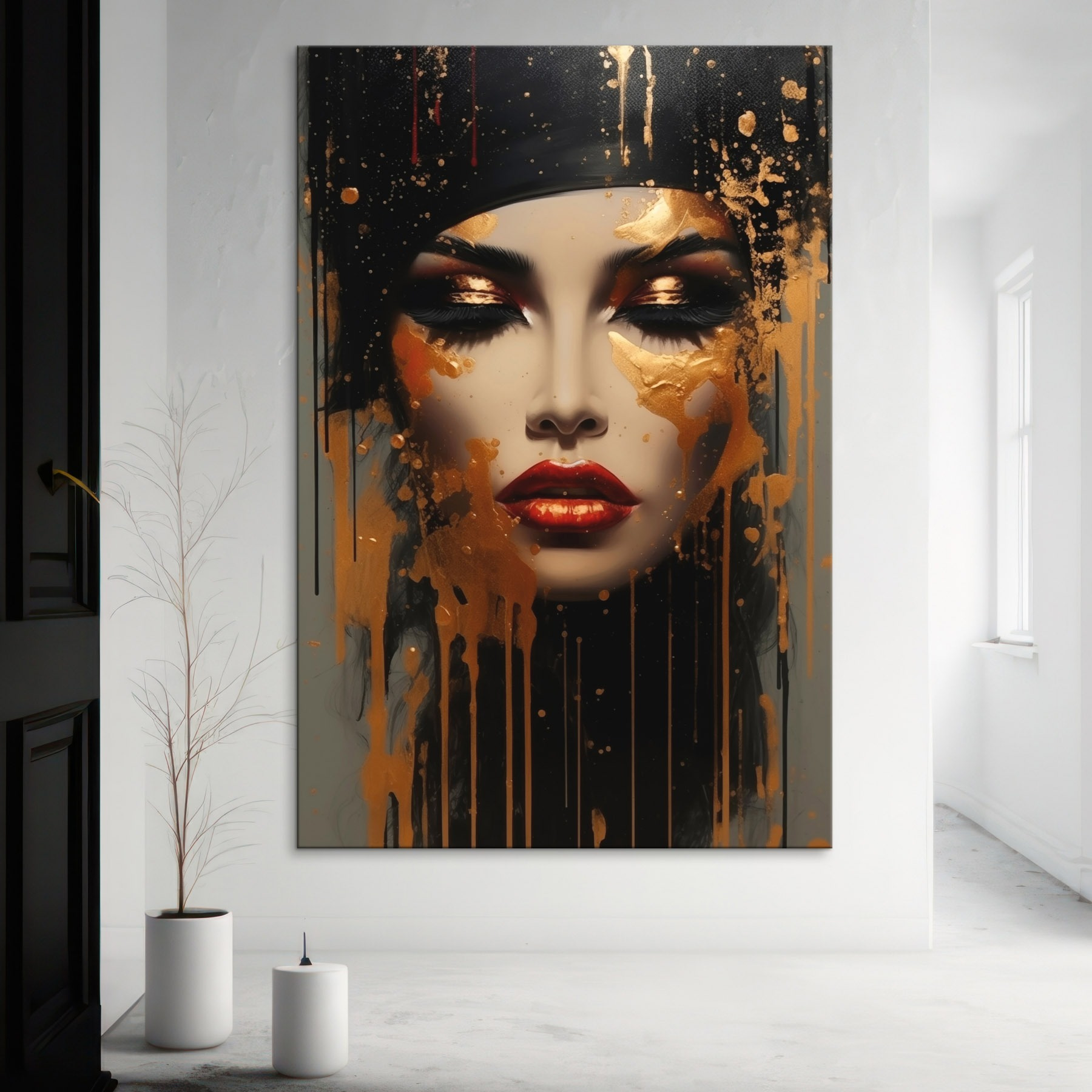 Captivating beauty in artistic expression