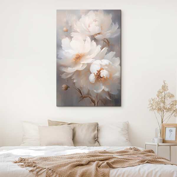 Painting of white flowers