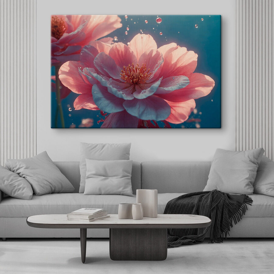 Delicate bloemen in sereen water