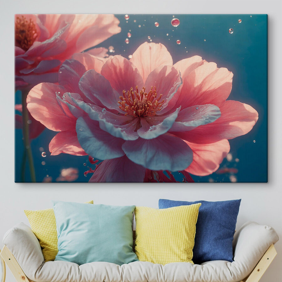 Delicate bloemen in sereen water