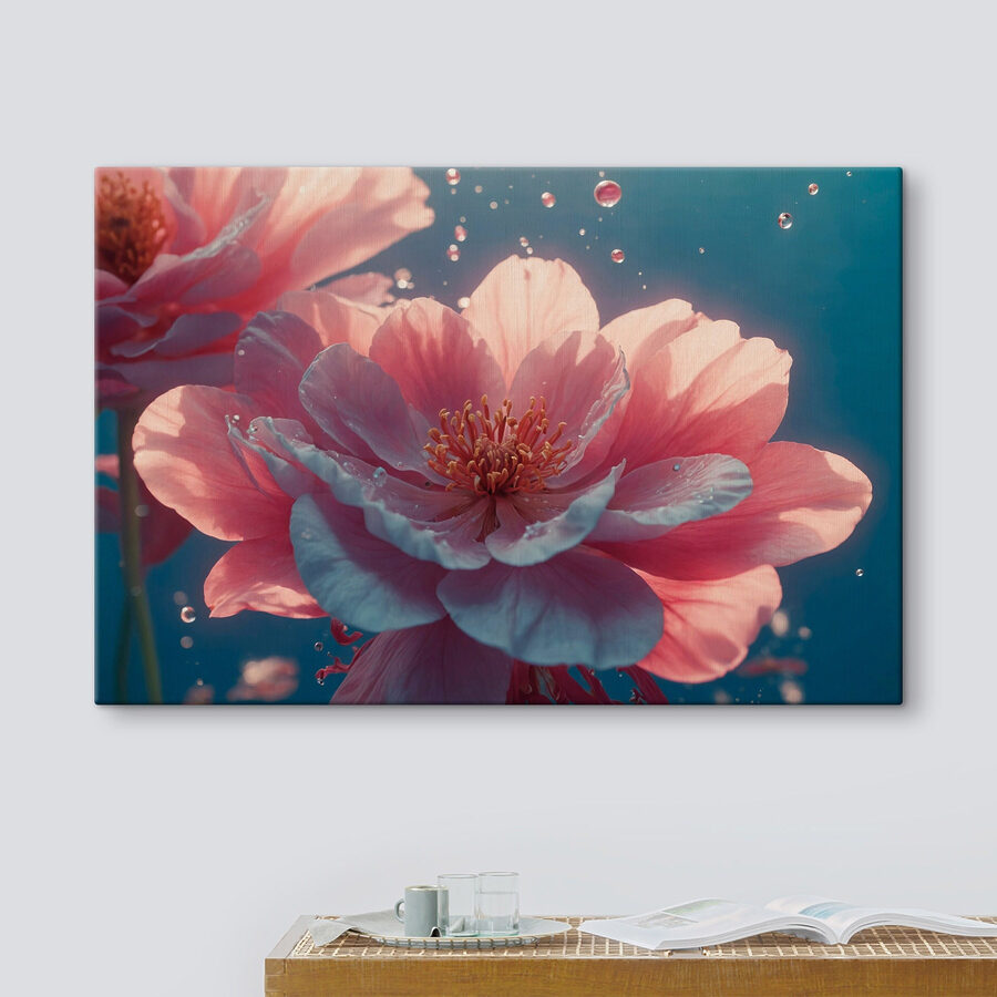 Delicate bloemen in sereen water
