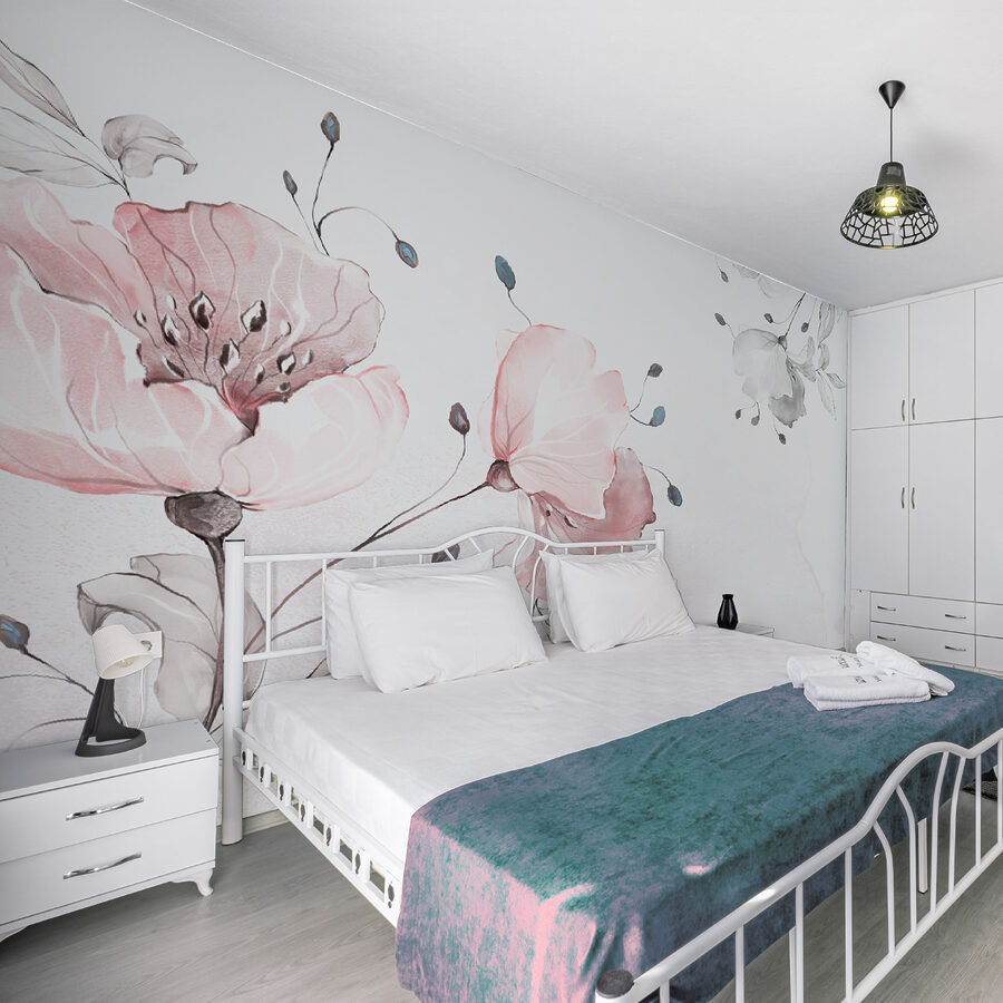 Fotobehang Delicaat aquarel bloemmotief. - Afbeelding 5