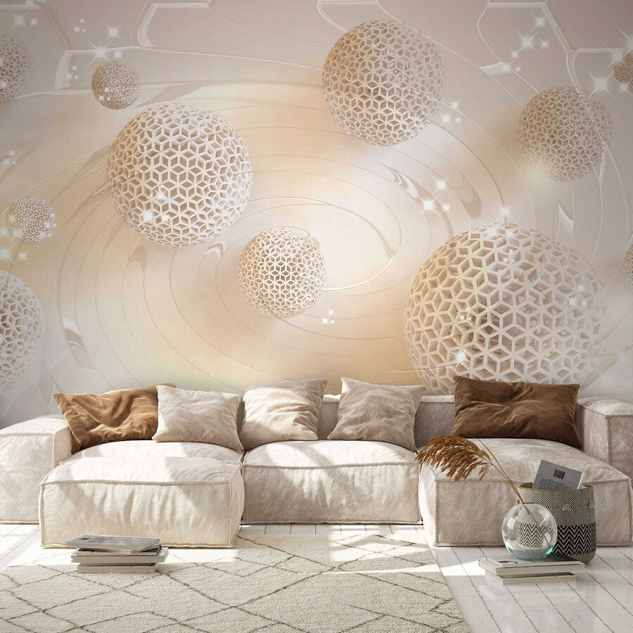 Witte ballen met gaten