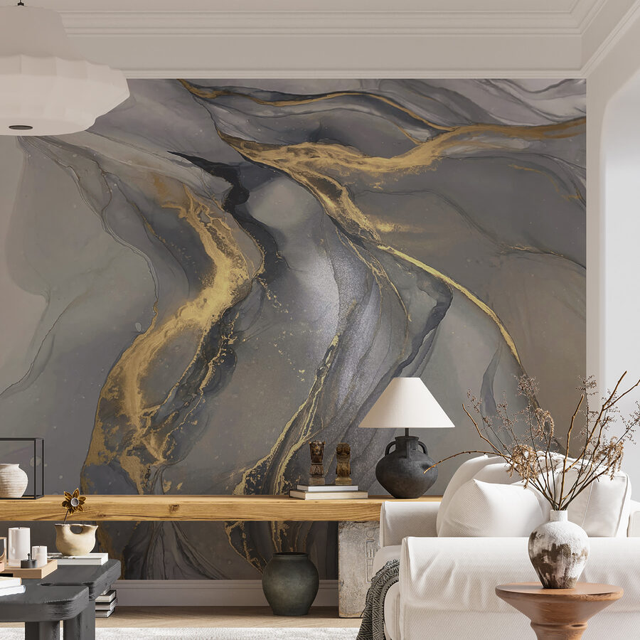 Elegante abstracte kunst in gedempte tinten