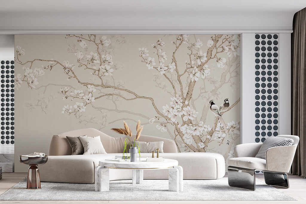 Tree with white flowers