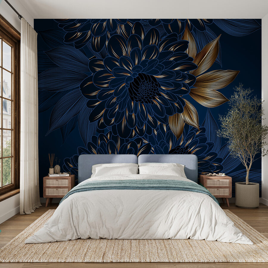 Elegant bloemenontwerp op donkere achtergrond