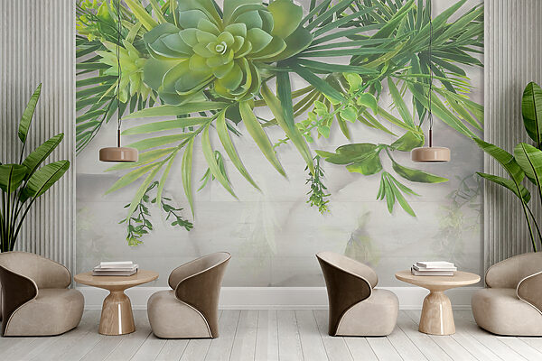 Groene plant met bladeren Groene plant met bladeren
