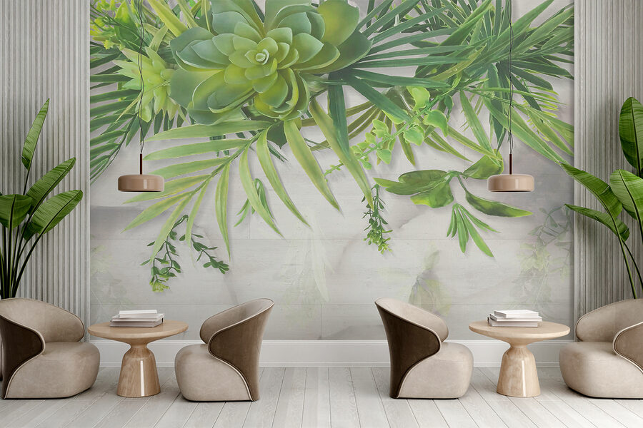 Groene plant met bladeren