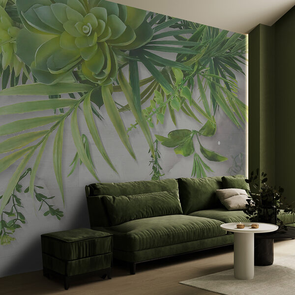 Groene plant met bladeren Groene plant met bladeren