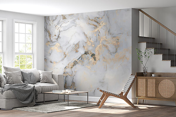 Elegant marmer met metallic aderen Elegant marmer met metallic aderen