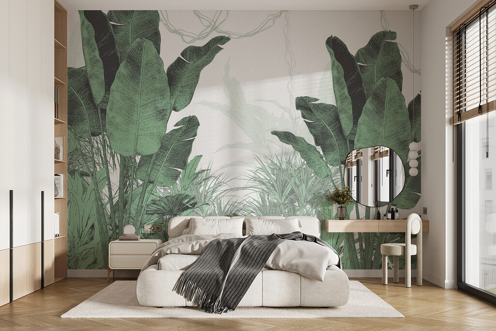 Group of plants with leaves Group of plants with leaves