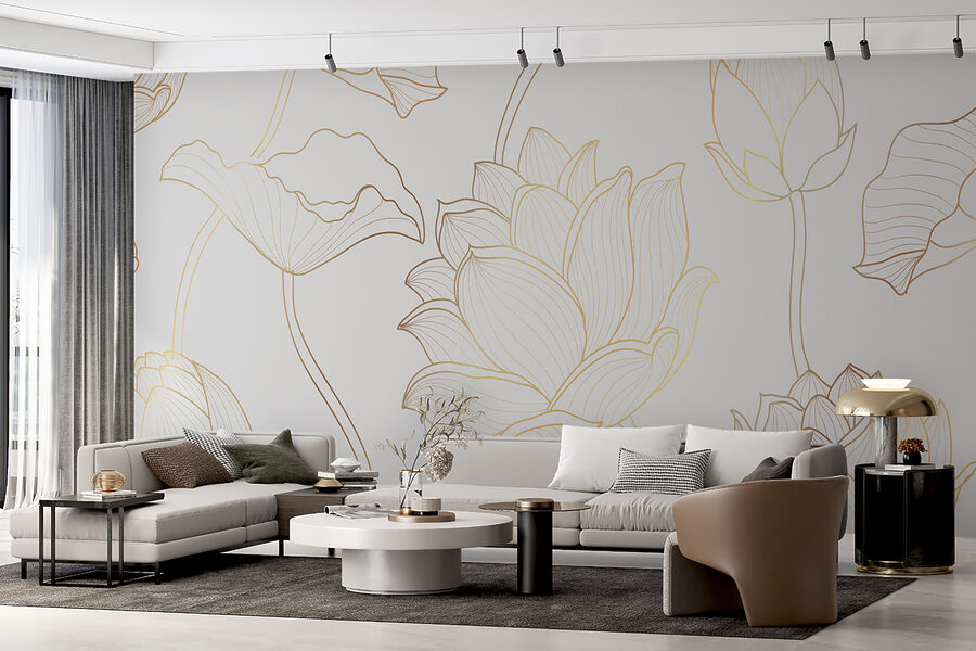 Bloemenpatroon op witte achtergrond Bloemenpatroon op witte achtergrond
