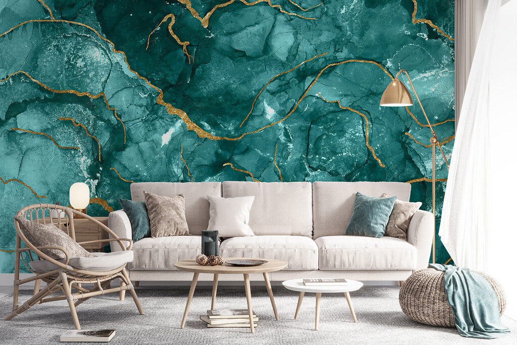 Elegant teal and warm accents design Elegant teal and warm accents design
