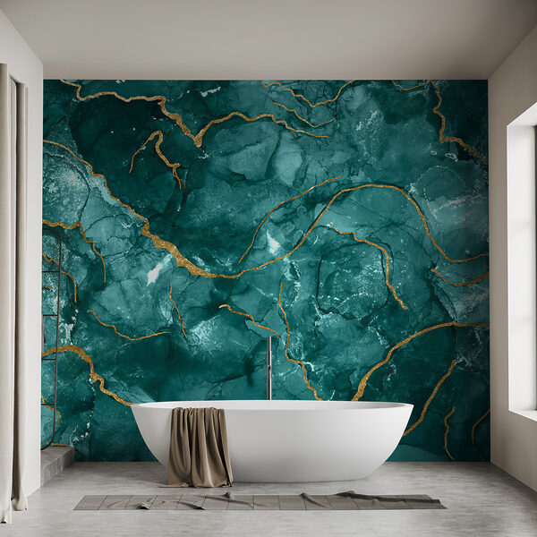 Elegant teal and warm accents design Elegant teal and warm accents design
