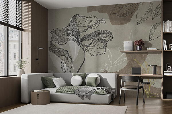 Drawing of a flower Drawing of a flower