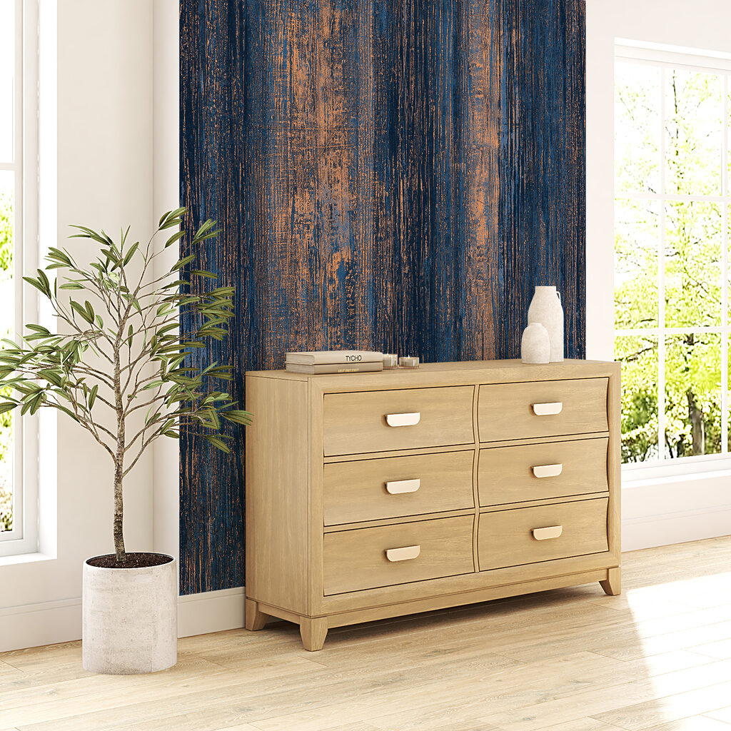 Blue and orange striped surface Blue and orange striped surface