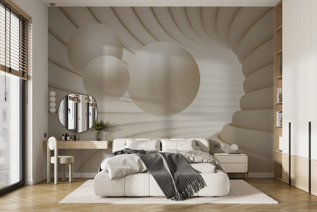 White circular object with balls White circular object with balls