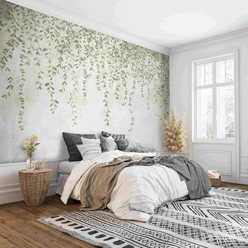 Painting of a vine with leaves Painting of a vine with leaves