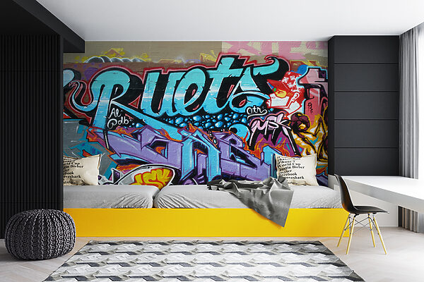 Muur met graffiti Muur met graffiti