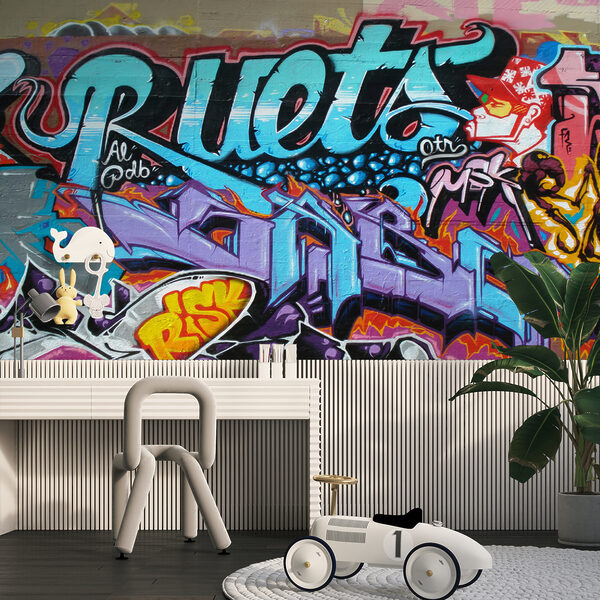 Muur met graffiti Muur met graffiti