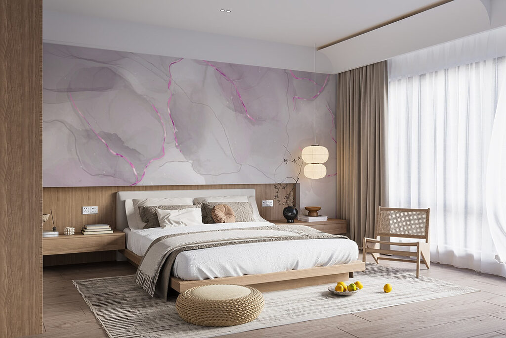 Soft hues flowing in abstract patterns