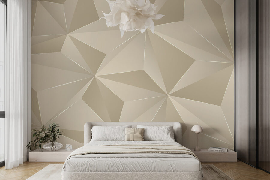 Elegant geometrisch patroon in zachte tinten