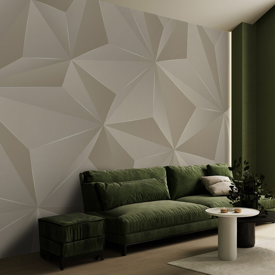 Elegant geometrisch patroon in zachte tinten