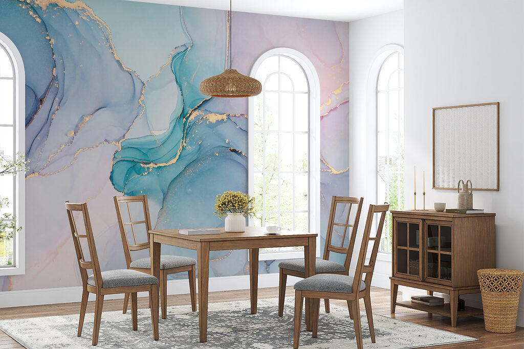 Serene abstract waves of cool colors Serene abstract waves of cool colors