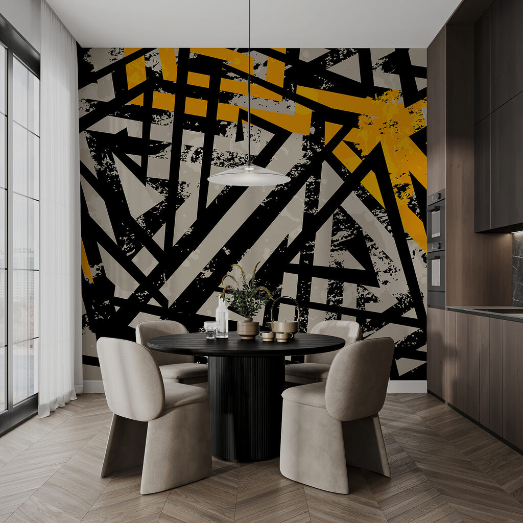 Black and yellow pattern Black and yellow pattern